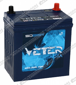 Автомобильный аккумулятор ASIA 6СТ-44.1 VL (50B19R) - фото Автомобильный аккумулятор ASIA 6СТ-44.1 VL (50B19R) - фото