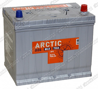 Легковой аккумулятор Arctic Silver 6СТ-80.0 VL (D26FL) - фото