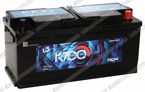 Автомобильный аккумулятор AGM 105.0 - фото Автомобильный аккумулятор AGM 105.0 - фото