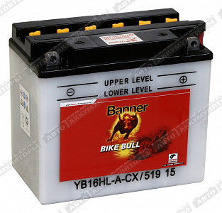 Мотоаккумулятор Bike Bull YB16HL-A-CX (51915) - фото Мотоаккумулятор Bike Bull YB16HL-A-CX (51915) - фото