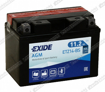 Мотоаккумулятор ETZ14-BS (YTZ14S-BS, TTZ14S-BS) - фото Мотоаккумулятор ETZ14-BS (YTZ14S-BS, TTZ14S-BS) - фото